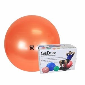 CanDo Orange Inflatable Exercise Ball